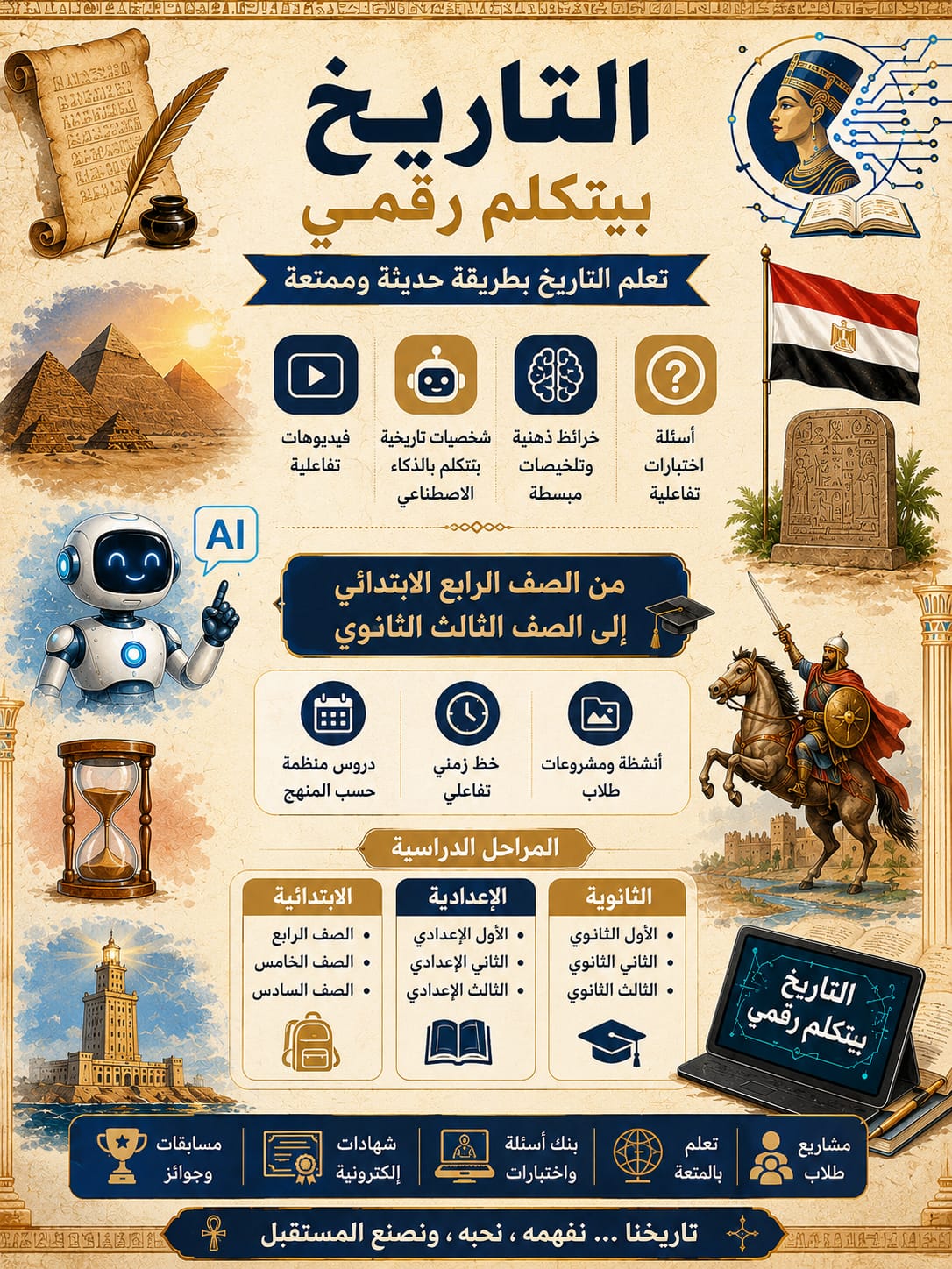 المراحل والمميزات